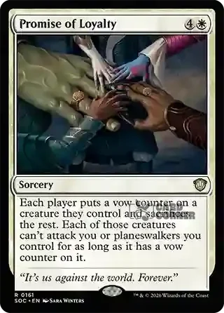 Secrets of Strixhaven Card List - Promise of Loyalty 0160