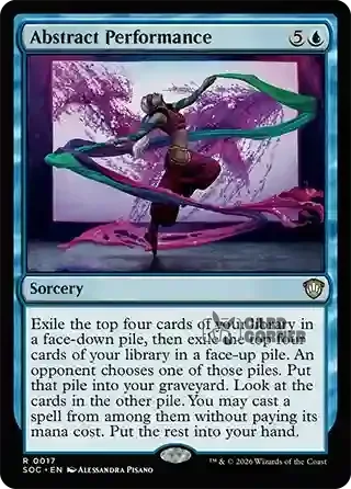 Secrets of Strixhaven Card List - Abstract Performance 0017