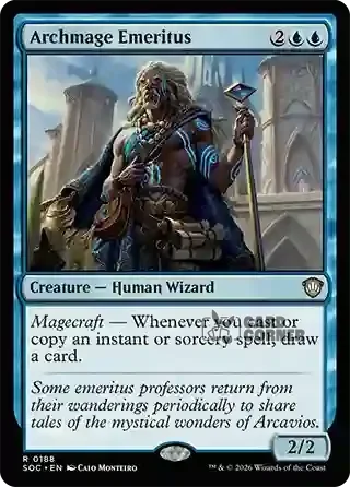 Secrets of Strixhaven Card List - Archmage Emeritus 0187