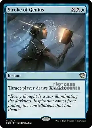 Secrets of Strixhaven Card List - Stroke of Genius 0201