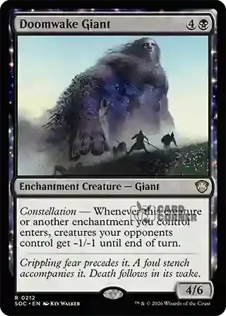 Secrets of Strixhaven Card List - Doomwake Giant 0209