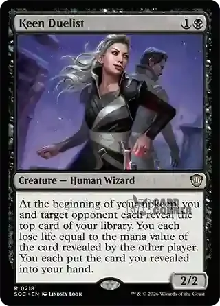 Secrets of Strixhaven Card List - Keen Duelist 0215