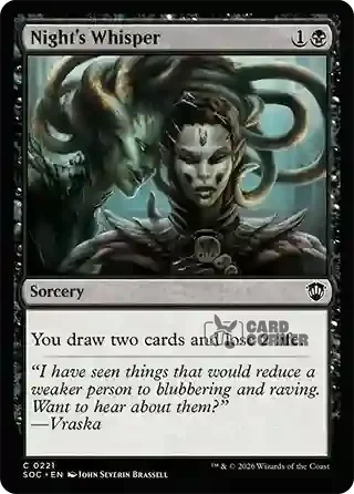 Secrets of Strixhaven Card List - Night's Whisper 0218