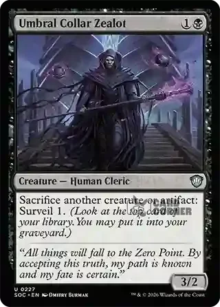 Secrets of Strixhaven Card List - Umbral Collar Zealot 0224
