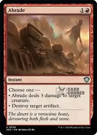 Secrets of Strixhaven Card List - Abrade 0231