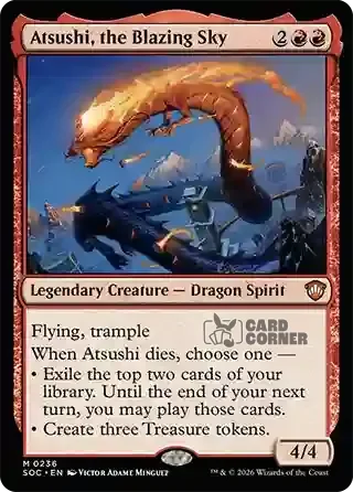 Secrets of Strixhaven Card List - Atsushi, the Blazing Sky 0233