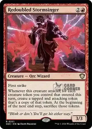 Secrets of Strixhaven Card List - Redoubled Stormsinger 0248