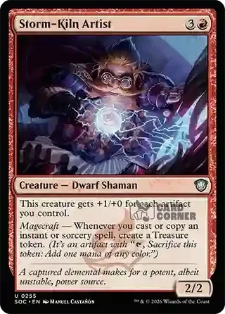 Secrets of Strixhaven Card List - Storm-Kiln Artist 0252