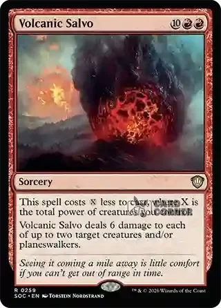 Secrets of Strixhaven Card List - Volcanic Salvo 0256