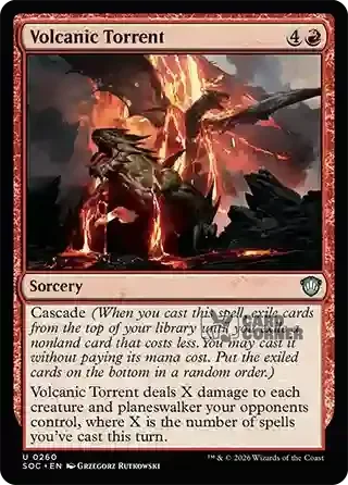Secrets of Strixhaven Card List - Volcanic Torrent 0257
