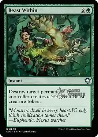 Secrets of Strixhaven Card List - Beast Within 0260