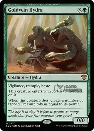 Secrets of Strixhaven Card List - Goldvein Hydra 0267