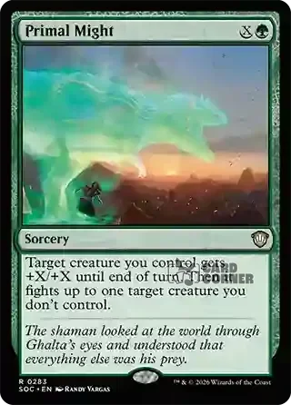 Secrets of Strixhaven Card List - Primal Might 0279