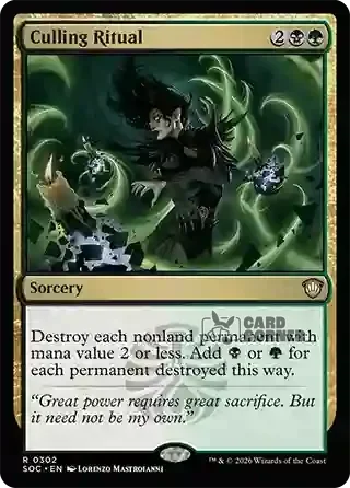 Secrets of Strixhaven Card List - Culling Ritual 0298
