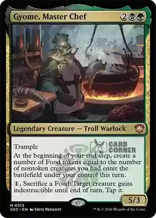 Secrets of Strixhaven Card List - Gyome, Master Chef 0309