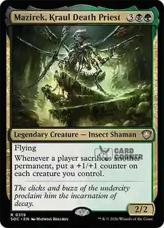 Secrets of Strixhaven Card List - Mazirek, Kraul Death Priest 0315
