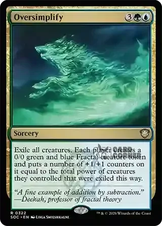 Secrets of Strixhaven Card List - Oversimplify 0318