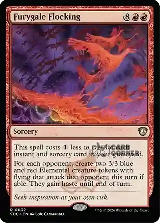 Secrets of Strixhaven Card List - Furygale Flocking 0032
