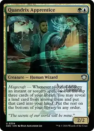 Secrets of Strixhaven Card List - Quandrix Apprentice 0320