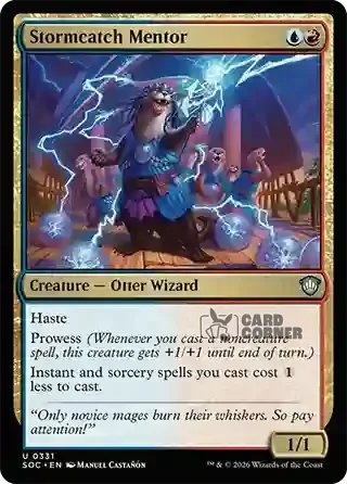 Secrets of Strixhaven Card List - Stormcatch Mentor 0327