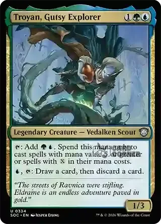 Secrets of Strixhaven Card List - Troyan, Gutsy Explorer 0330