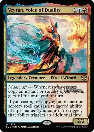 Secrets of Strixhaven Card List - Veyran, Voice of Duality 0333