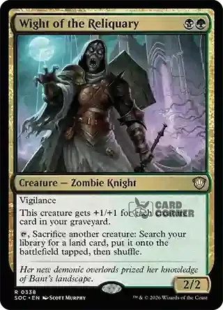 Secrets of Strixhaven Card List - Wight of the Reliquary 0334