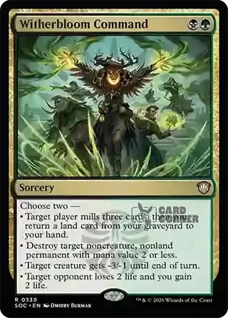 Secrets of Strixhaven Card List - Witherbloom Command 0335