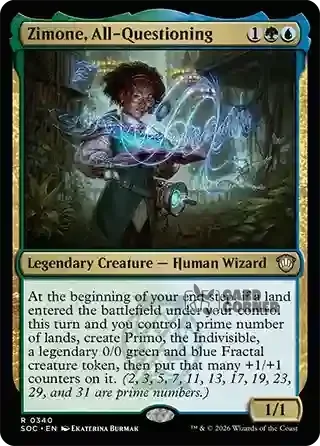 Secrets of Strixhaven Card List - Zimone, All-Questioning 0336