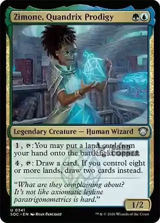 Secrets of Strixhaven Card List - Zimone, Quandrix Prodigy 0337