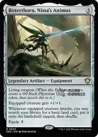 Secrets of Strixhaven Card List - Bitterthorn, Nissa's Animus 0339