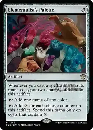 Secrets of Strixhaven Card List - Elementalist's Palette 0342