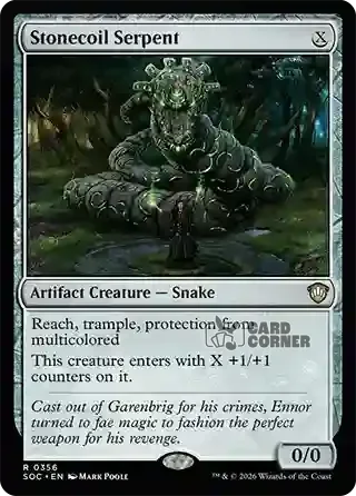 Secrets of Strixhaven Card List - Stonecoil Serpent 0352