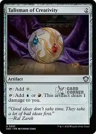 Secrets of Strixhaven Card List - Talisman of Creativity 0353