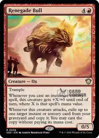 Secrets of Strixhaven Card List - Renegade Bull 0036