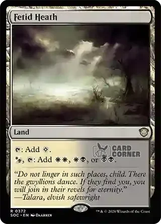 Secrets of Strixhaven Card List - Fetid Heath 0367