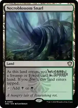 Secrets of Strixhaven Card List - Necroblossom Snarl 0384