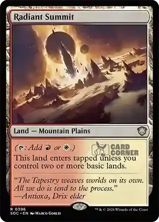 Secrets of Strixhaven Card List - Radiant Summit 0391