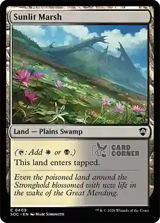 Secrets of Strixhaven Card List - Sunlit Marsh 0404