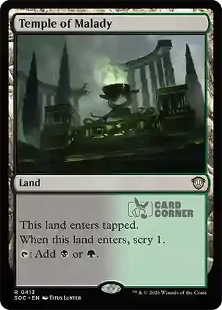 Secrets of Strixhaven Card List - Temple of Malady 0408