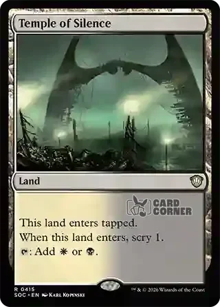 Secrets of Strixhaven Card List - Temple of Silence 0410