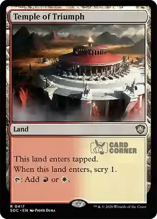 Secrets of Strixhaven Card List - Temple of Triumph 0412