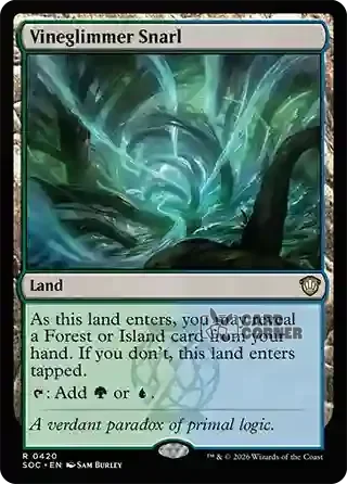 Secrets of Strixhaven Card List - Vineglimmer Snarl 0415
