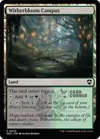 Secrets of Strixhaven Card List - Witherbloom Campus 0418
