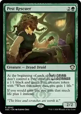 Secrets of Strixhaven Card List - Pest Rescuer 0042