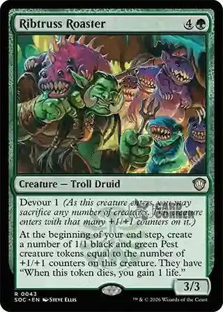 Secrets of Strixhaven Card List - Ribtruss Roaster 0043