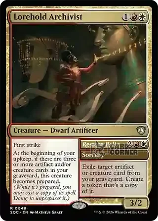 Secrets of Strixhaven Card List - Lorehold Archivist 0049