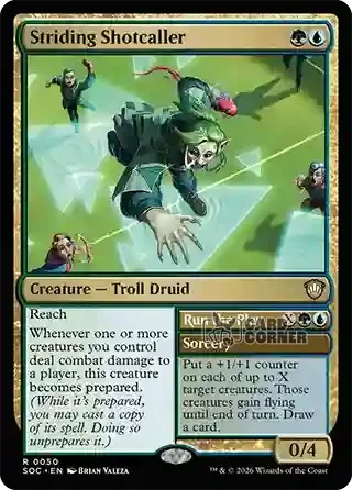 Secrets of Strixhaven Card List - Striding Shotcaller 0050