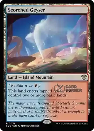 Secrets of Strixhaven Card List - Scorched Geyser 0054
