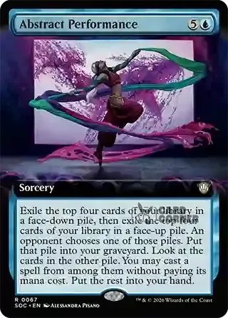 Secrets of Strixhaven Card List - Abstract Performance 0067